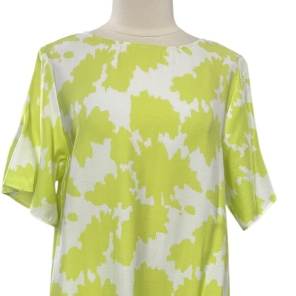 Armani Exchange Beach Party Dress Size 10 Green White New Ethical Fashion - Picture 4 of 14